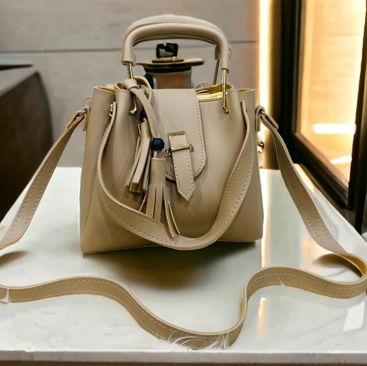 Beige Latest handbag