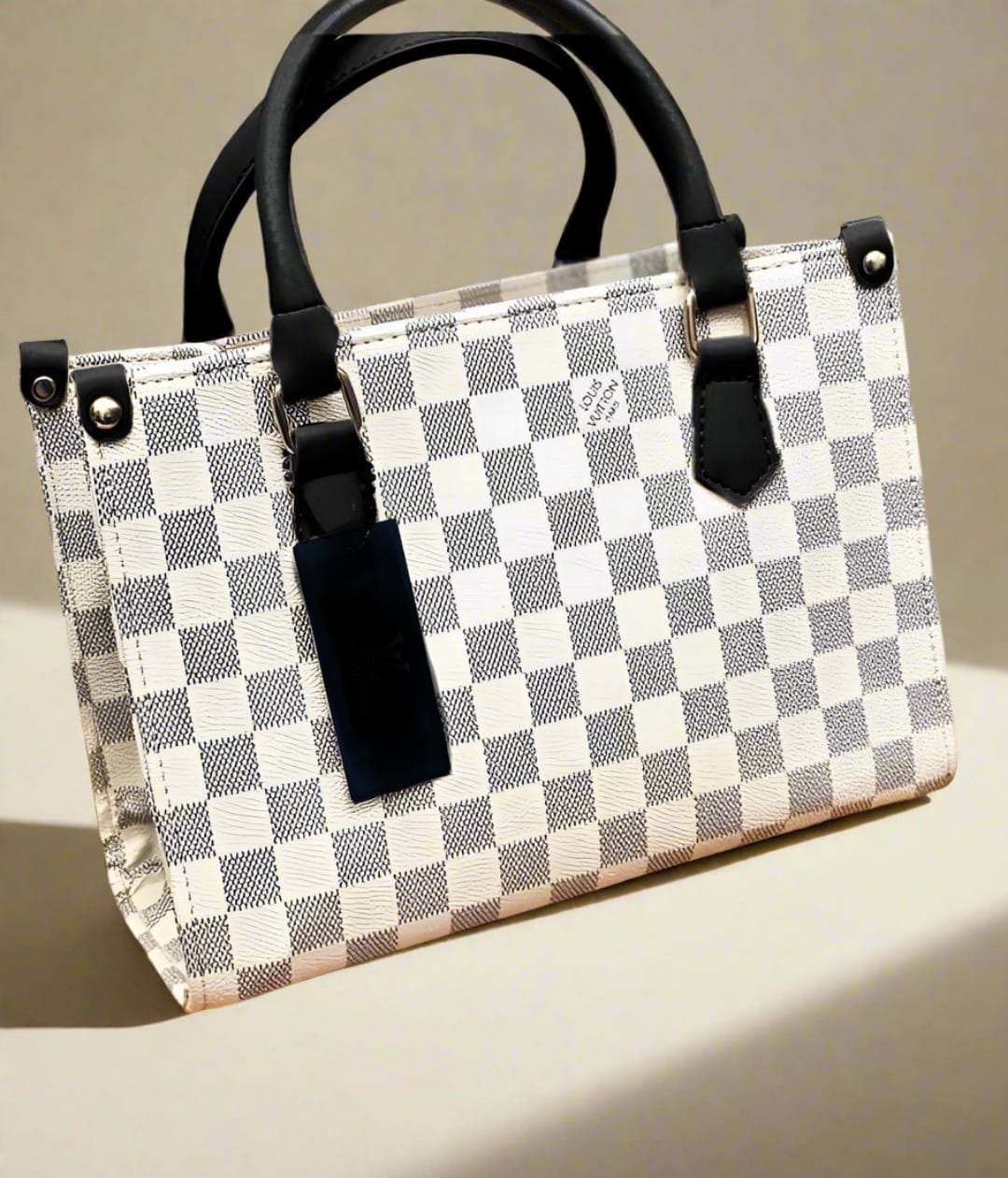 Luxury Designer Handbag | Checkered handbag